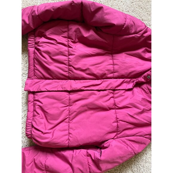 Cotton On Women's Pink Cropped Puffer Winter Jacket Size Medium 100% Polyester - Picture 2 of 4